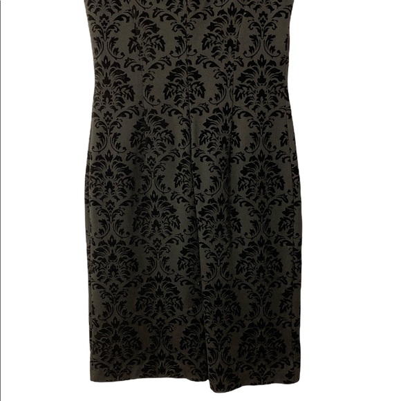 J. McLaughlin Damask Flocked Sleeveless Sheath Dress - Picture 6 of 8